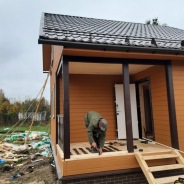 Фото готовых работ - Каркасно-щитовой дом 6х8 м. (К-12)