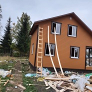 Фото готовых работ - Каркасно-щитовой дом 6х8 м. (К-12)