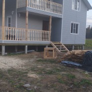 Фото готовых работ - Каркасно-щитовой дом 9х9 м. (К-80)