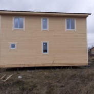 Фото готовых работ - Каркасно-щитовой дом 9х9 м. (К-123)