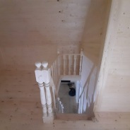 Фото готовых работ - Каркасно-щитовой дом 6,0х8,0 м с мансардой (К-110)