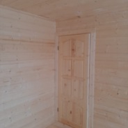 Фото готовых работ - Каркасно-щитовой дом 7.5 х 7.5 м + терраса 3.0 х 4.0 м