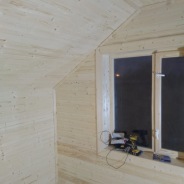 Фото готовых работ - Каркасно-щитовой дом 6.0 х 8.0 м (К-12)