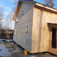 Фото готовых работ - Каркасно-щитовой дом 7,5х7,5 м.