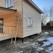 Фото готовых работ - Каркасно-щитовой дом 7,5х7,5 м.