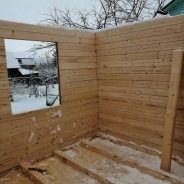 Фото готовых работ - Дом из проф.бруса камерной сушки 6х6 м.
