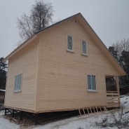 Фото готовых работ - Каркасно-щитовой дом 6х8 м. (К-12)