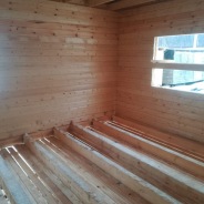 Фото готовых работ - Дом под усадку их проф. бруса естественной влажности 10,5х8