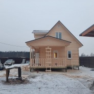 Фото готовых работ - Дом из проф. бруса камерной сушки 9.0 х 7.0 м (Д-15)