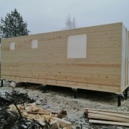 Фото готовых работ - Каркасно-щитовой дом 6.0 х 8.0 м.