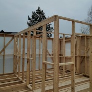 Фото готовых работ - Каркасно-щитовой дом 6.0 х 8.0 м.