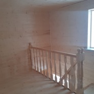 Фото готовых работ - Каркасно-щитовой дом 6х7,5 м с мансардой