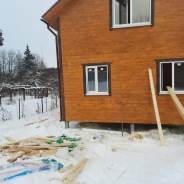 Фото готовых работ - Каркасно-щитовой дом 6х12 м.