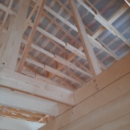 Фото готовых работ - Дом под усадку из проф. бруса естественной влажности 10х10 м