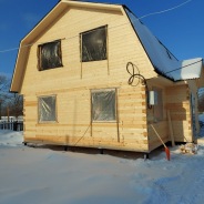 Фото готовых работ - Дом 7х9 м. из бруса камерной сушки
