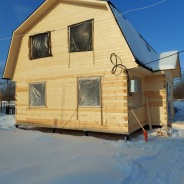 Фото готовых работ - Дом 7х9 м. из бруса камерной сушки