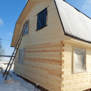 Фото готовых работ - Дом 7х9 м. из бруса камерной сушки