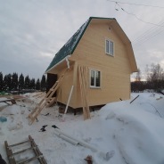 Фото готовых работ - Каркасно-щитовой дом 6х6 м (К-5)