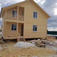 Фото готовых работ - Каркасный дом 6,0 х 8,0 м.