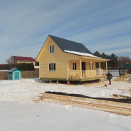 Фото готовых работ - Дом из бруса камерной сушки 8х7,5