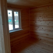 Фото готовых работ - Дом из проф. бруса камерной сушки 6×8 м. с мансардой (Д-142)