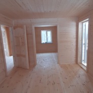 Фото готовых работ - Каркасный дом 6×8 м. + терраса 2×4 м.