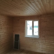 Фото готовых работ - Каркасный дом 6×8 м. + терраса 2,5×4 м.