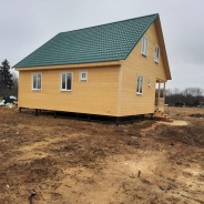 Фото готовых работ - Каркасный дом 9×9 м.