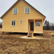 Фото готовых работ - Каркасный дом 9×9 м.