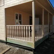 Фото готовых работ - Одноэтажный каркасный дом 6×8 м