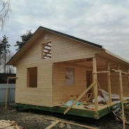 Фото готовых работ - Одноэтажный каркасный дом 6×8 м