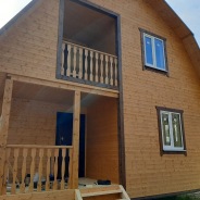 Фото готовых работ - Каркасный дом 7×8 м.