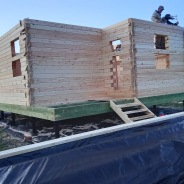 Фото готовых работ - Дом 6×8 м. из проф. бруса камерной сушки