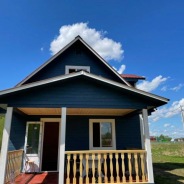 Фото готовых работ - Каркасный дом 9×7 м. + терраса 4.5×2.5 м. (К-15)