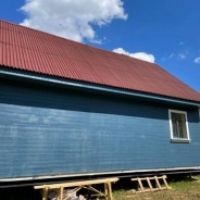 Фото готовых работ - Каркасный дом 9×7 м. + терраса 4.5×2.5 м. (К-15)