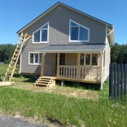 Фото готовых работ - Каркасный дом 10,5х9 м., + крыльцо 2х5 м.