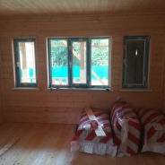 Фото готовых работ - Каркасный дом 8,0×8,0 м. + терраса 3,0×6,0 м.