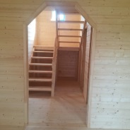 Фото готовых работ - Каркасный дом 8,0×8,0 м. + терраса 3,0×6,0 м.