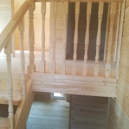 Фото готовых работ - Каркасный дом 8,0×8,0 м. + терраса 3,0×6,0 м.