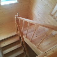 Фото готовых работ - Каркасный дом 8,0×8,0 м. + терраса 3,0×6,0 м.