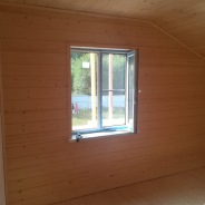 Фото готовых работ - Каркасный дом 8,0×8,0 м. + терраса 3,0×6,0 м.