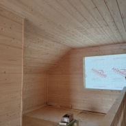 Фото готовых работ - Каркасный дом 8,5х9 м., с мансардой