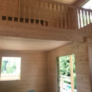 Фото готовых работ - Каркасный дом 8,5х9 м., с мансардой