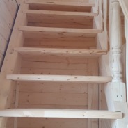 Фото готовых работ - Баня из проф.бруса камерной сушки 6х4 м., с мансардой