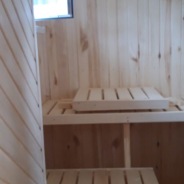 Фото готовых работ - Баня из проф.бруса камерной сушки 6х4 м., с мансардой