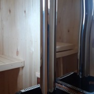 Фото готовых работ - Баня из проф.бруса камерной сушки 6х4 м., с мансардой