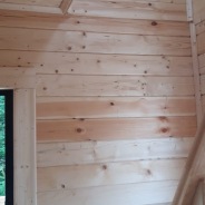 Фото готовых работ - Баня из проф.бруса камерной сушки 6х4 м., с мансардой