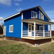 Фото готовых работ - Каркасный дом 8х8 м.