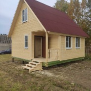Фото готовых работ - Каркасный дом 6х6 м., с мансардой