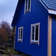 Фото готовых работ - Каркасный дом 6×8 м. с мансардой